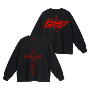 CROSS LYRIC BLACK LONG SLEEVE TEE